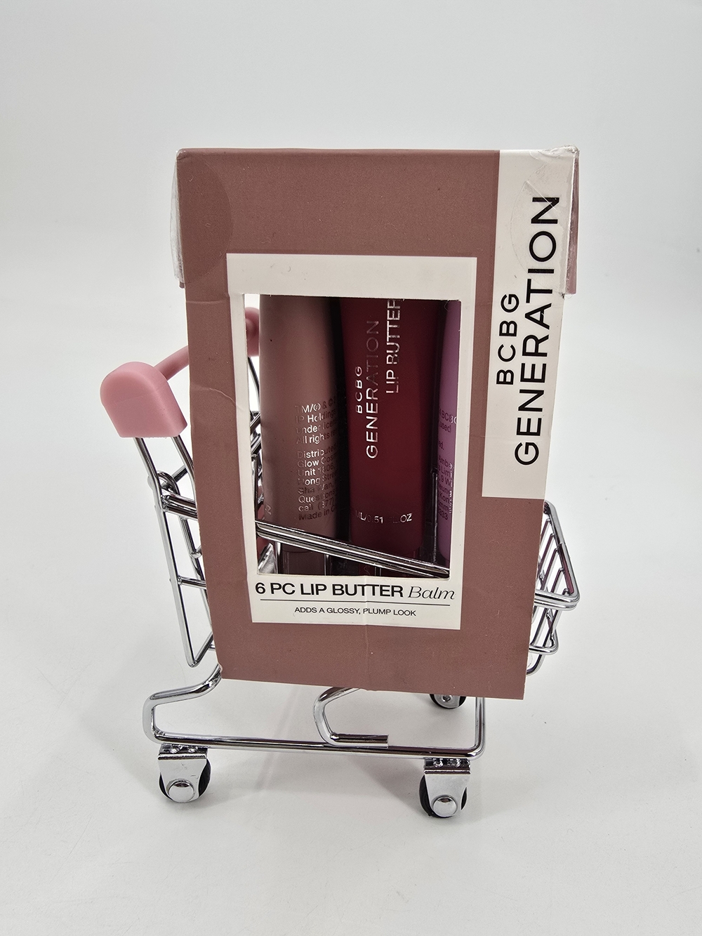 BCBGeneration Lip Butter Balm Set 6pc Assorted Pink/Red/Nude Mini Shopping Car